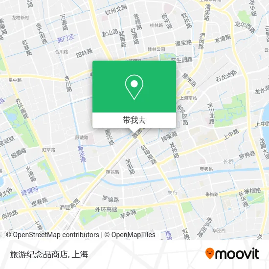 旅游纪念品商店地图