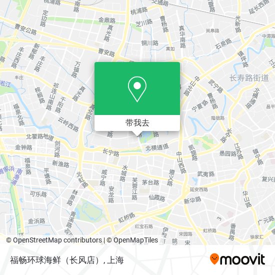 福畅环球海鲜（长风店）地图