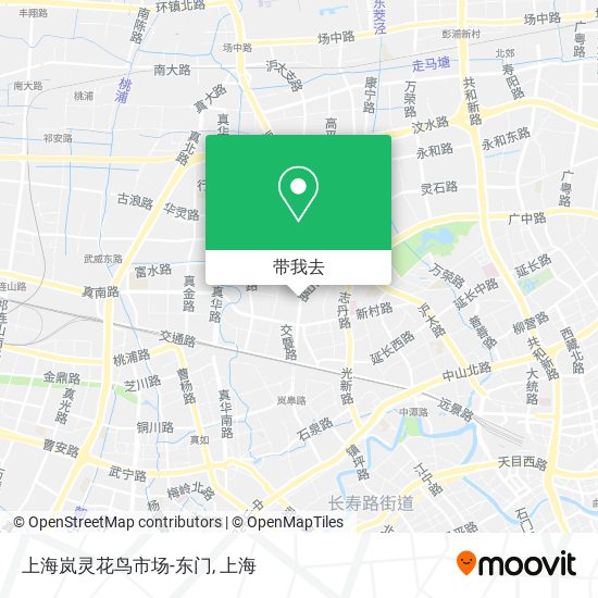 上海岚灵花鸟市场-东门地图