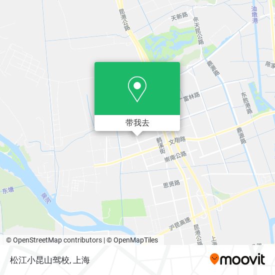 松江小昆山驾校地图