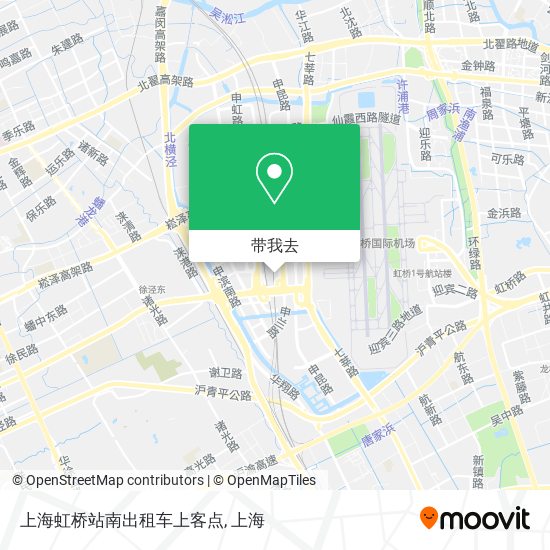 上海虹桥站南出租车上客点地图