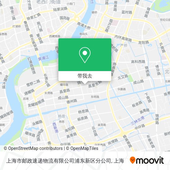 上海市邮政速递物流有限公司浦东新区分公司地图