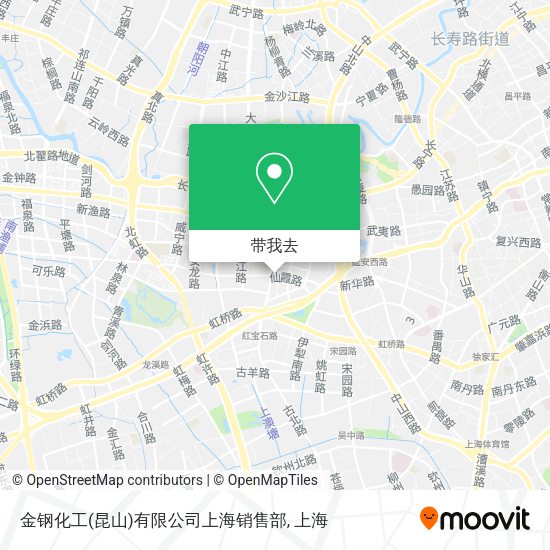 金钢化工(昆山)有限公司上海销售部地图
