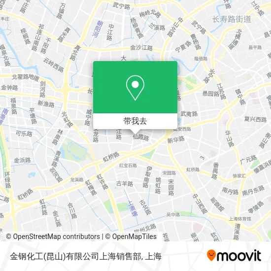 金钢化工(昆山)有限公司上海销售部地图