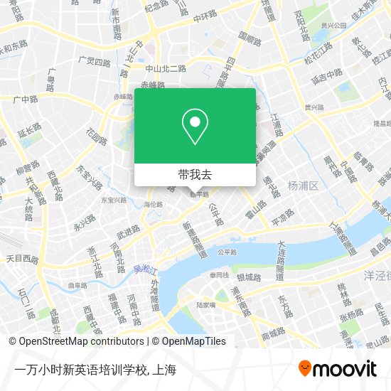 一万小时新英语培训学校地图