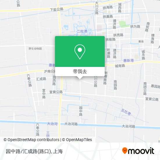 园中路/汇成路(路口)地图