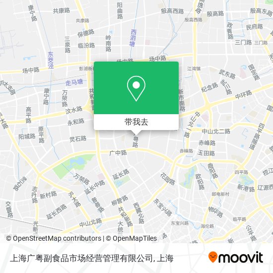 上海广粤副食品市场经营管理有限公司地图