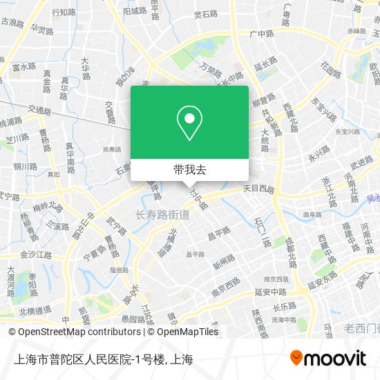 上海市普陀区人民医院-1号楼地图