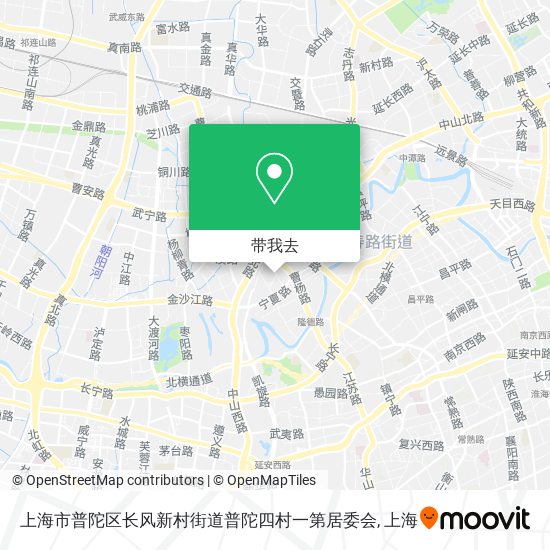 上海市普陀区长风新村街道普陀四村一第居委会地图