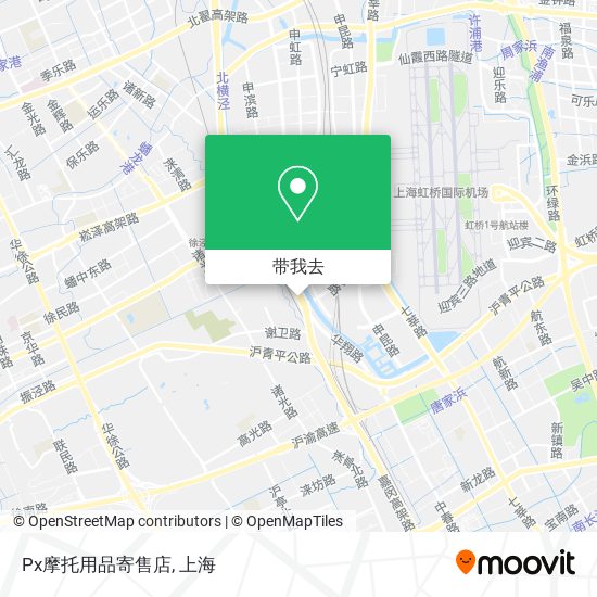 Px摩托用品寄售店地图