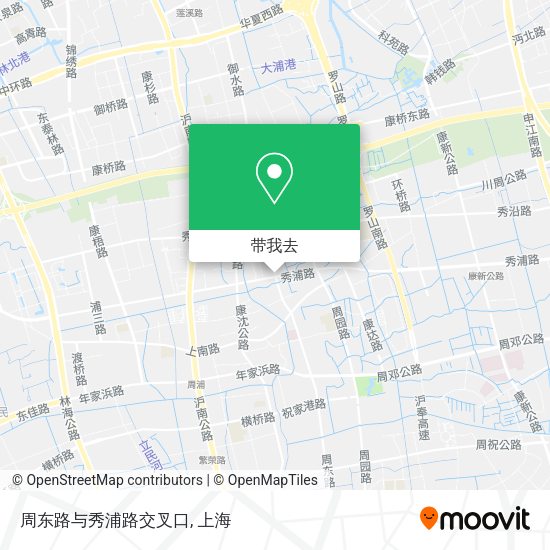 周东路与秀浦路交叉口地图