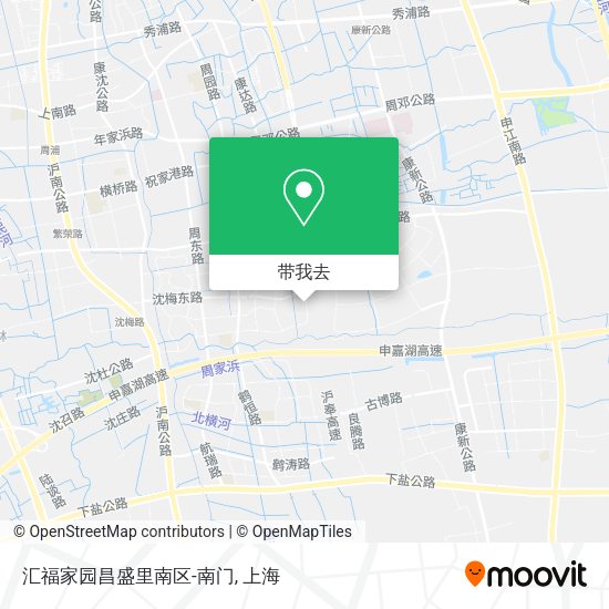 汇福家园昌盛里南区-南门地图