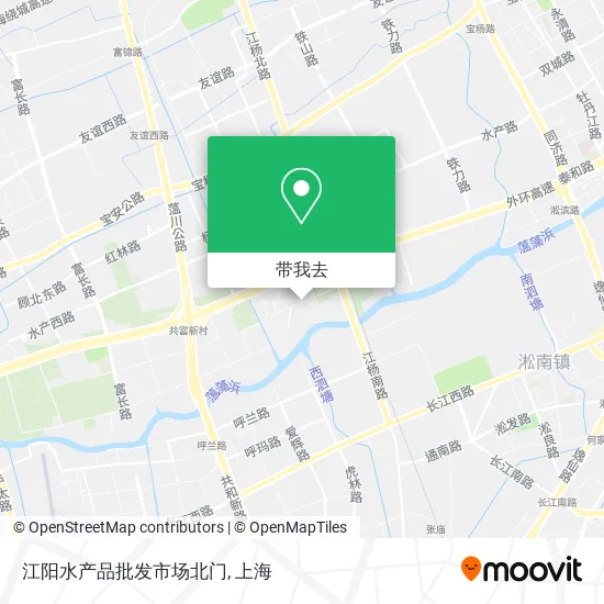 江阳水产品批发市场北门地图