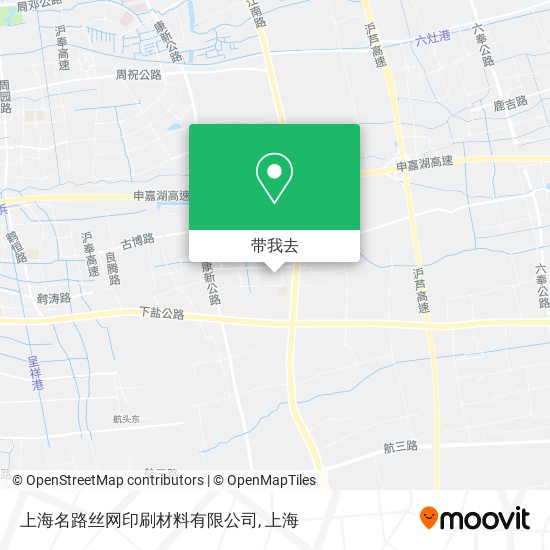 上海名路丝网印刷材料有限公司地图