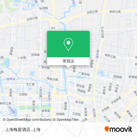 上海晚庭酒店地图