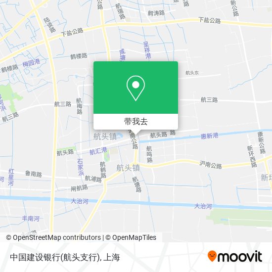 中国建设银行(航头支行)地图