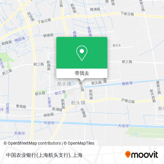 中国农业银行(上海航头支行)地图