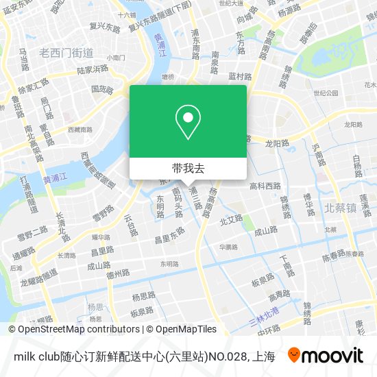 milk club随心订新鲜配送中心(六里站)NO.028地图