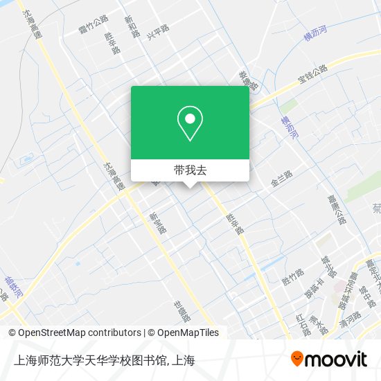 上海师范大学天华学校图书馆地图