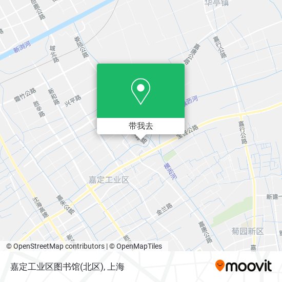 嘉定工业区图书馆(北区)地图