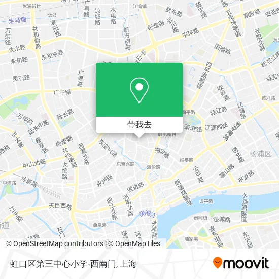 虹口区第三中心小学-西南门地图