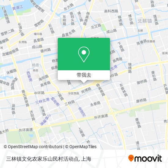 三林镇文化农家乐山民村活动点地图