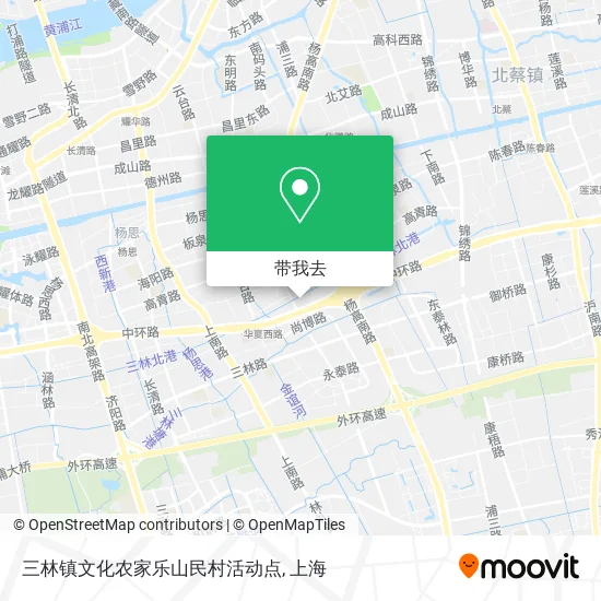 三林镇文化农家乐山民村活动点地图