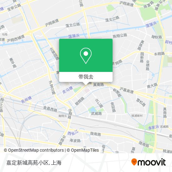 嘉定新城高苑小区地图