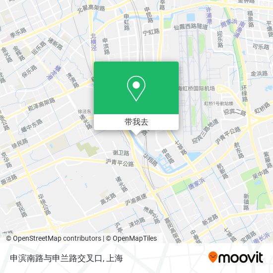 申滨南路与申兰路交叉口地图