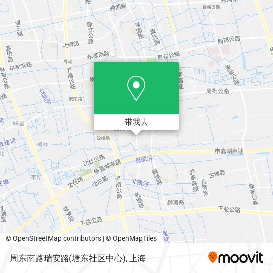 周东南路瑞安路(塘东社区中心)地图