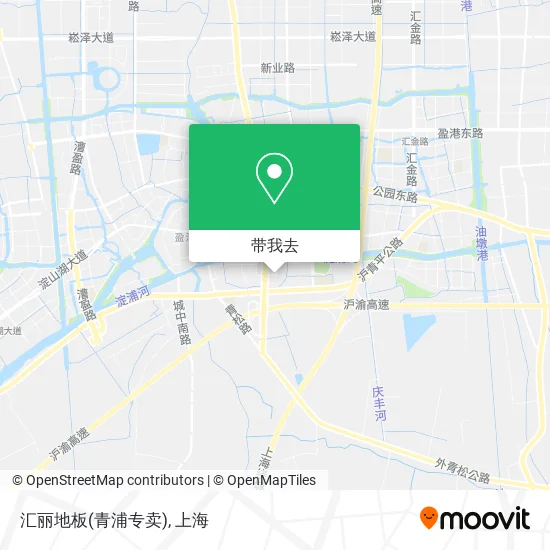 汇丽地板(青浦专卖)地图