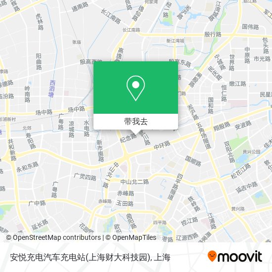 安悦充电汽车充电站(上海财大科技园)地图