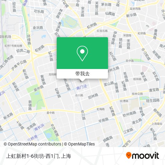 上虹新村1-6街坊-西1门地图