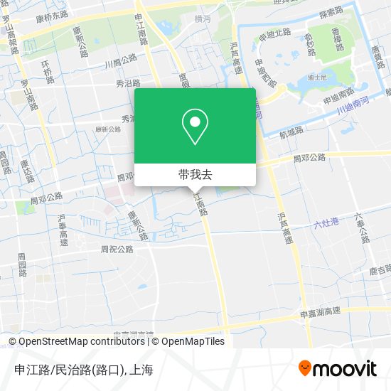 申江路/民治路(路口)地图