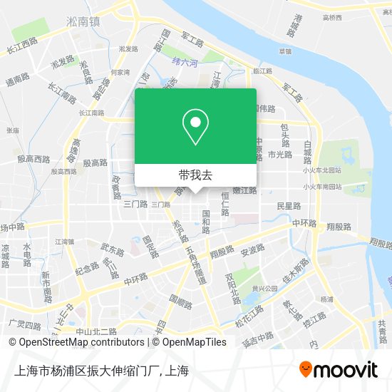上海市杨浦区振大伸缩门厂地图