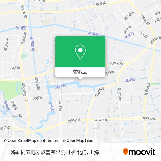 上海新同泰电器成套有限公司-西北门地图