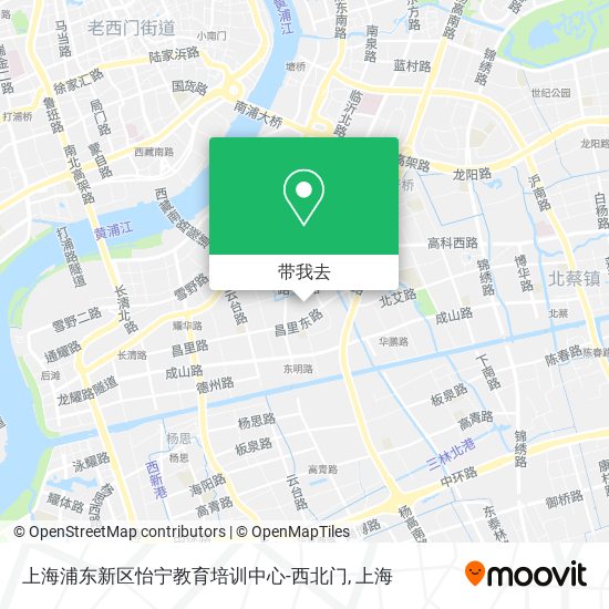 上海浦东新区怡宁教育培训中心-西北门地图