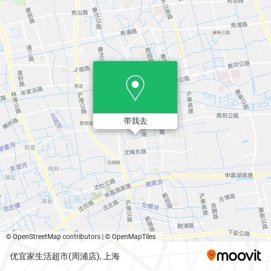优宜家生活超市(周浦店)地图