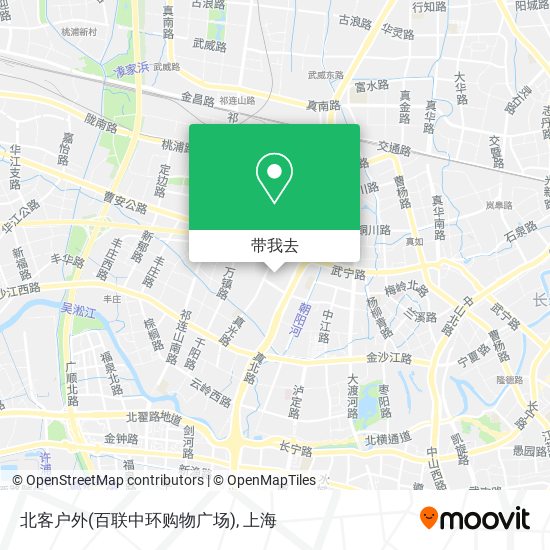 北客户外(百联中环购物广场)地图