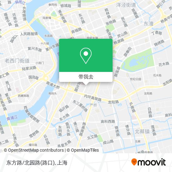 东方路/北园路(路口)地图