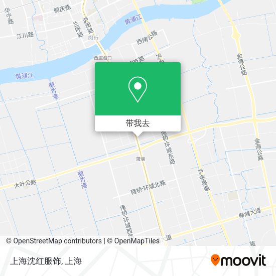 上海沈红服饰地图