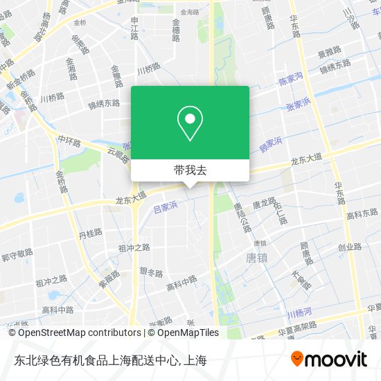 东北绿色有机食品上海配送中心地图