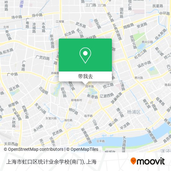 上海市虹口区统计业余学校(南门)地图