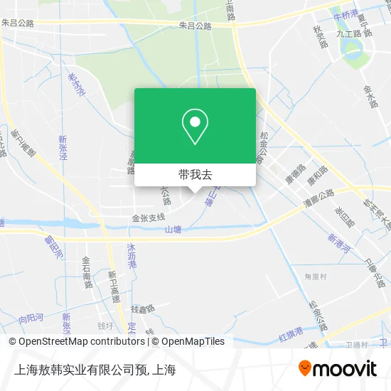 上海敖韩实业有限公司预地图