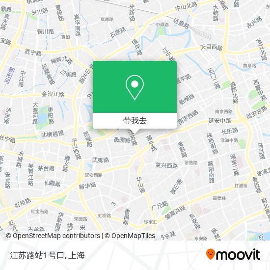 江苏路站1号口地图