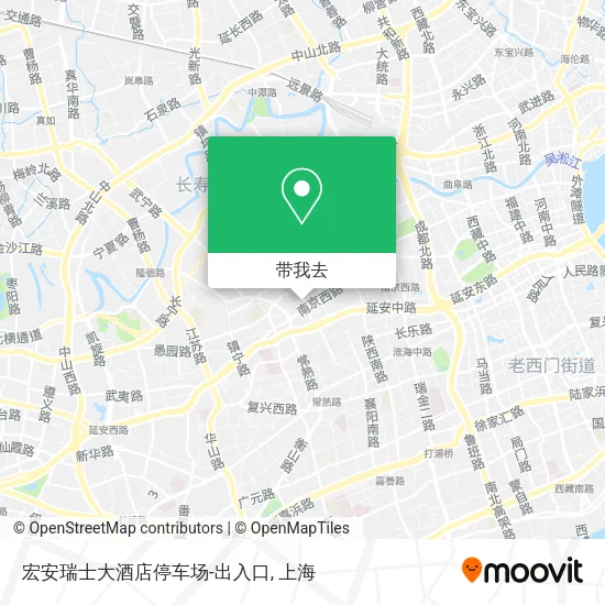 宏安瑞士大酒店停车场-出入口地图