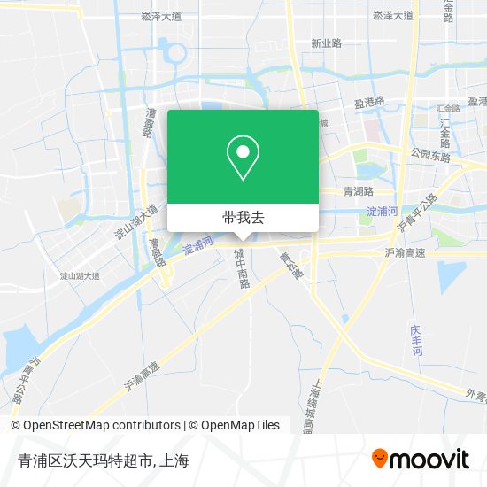青浦区沃天玛特超市地图