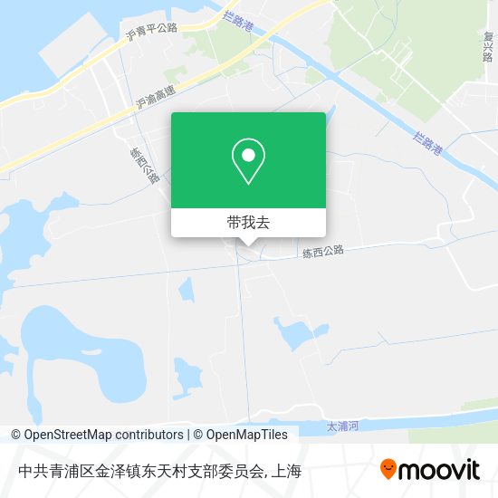 中共青浦区金泽镇东天村支部委员会地图