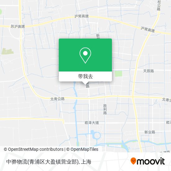 中骅物流(青浦区大盈镇营业部)地图