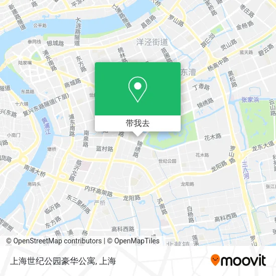 上海世纪公园豪华公寓地图